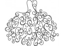 Stickdatei - Brautkleid